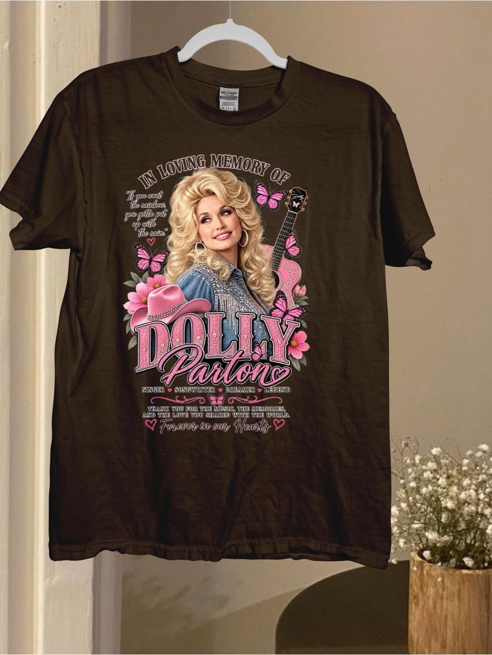 Dolly Parton Country Music Legend Memorial Graphic Tee